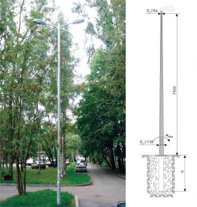 Опора квартальная для подземной подводки питания (ОГККЗ)